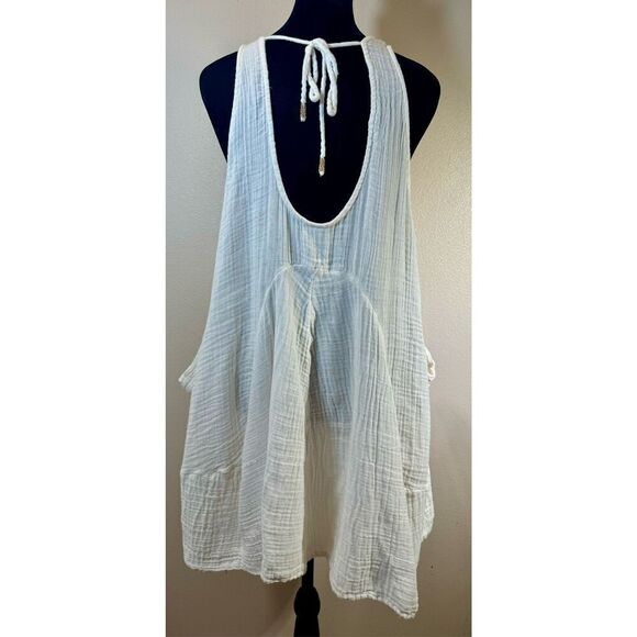 Free People Pina Colada Genevive Mini 3/4 Sleeves Tunic Dress Small - Picture 6 of 12